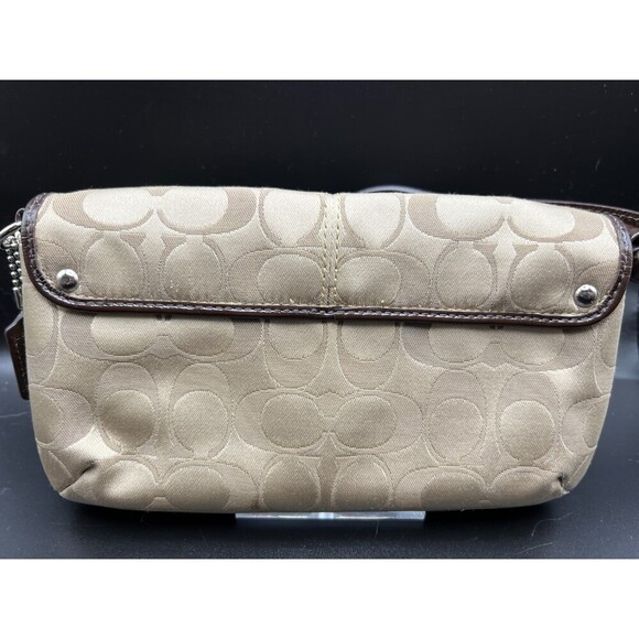 Coach Signature Fabric Wristlet - Picture 2 of 8